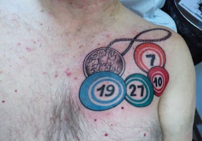Bingo Fan Tattoo