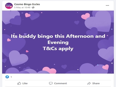 Cosmo Bingo Buddy Advert