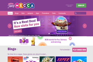 mecca bingo homepage screenshot