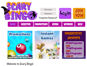 scary bingo screenshot